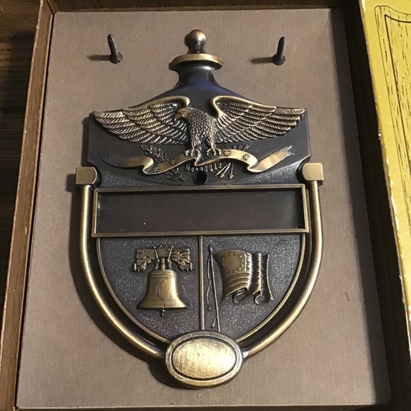 Heritage Door Plaque Knocker Vintage - Picture 1 of 10